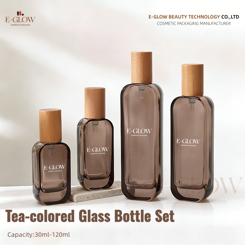Luxury Skincare Bottles - 【로고 맞춤 제작】1개 고급 플랫 스퀘어