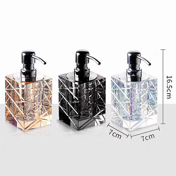 Luxury Skincare Bottles - 모던 미니멀리스트 크리스탈 유리 용기 고급