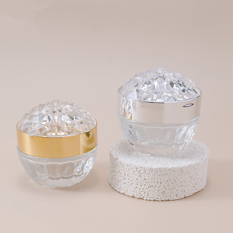 럭셔리 다이아몬드 50g 유리 페이스 크림 용기 뚜껑  - Luxury Skincare Bottles 리뷰 및 가격