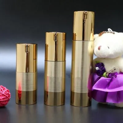 10pcs 럭셔리 골드 실버 빈 에어리스 펌프 병 미니 - Luxury Skincare Bottles 리뷰 및 가격